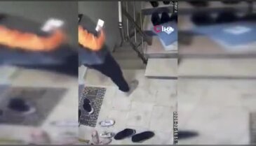 Bursa'da kuryenin bayrak hassasiyeti takdir topladı!