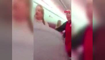 Antalya uçağında ömür boyu yasak getiren olay! Anbean kamerada...