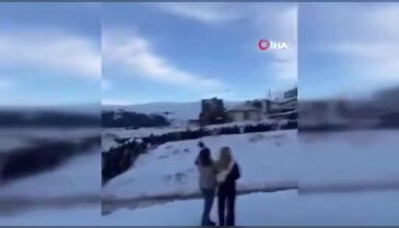 Uludağ'daki teleferik kuyruğu şaşırttı