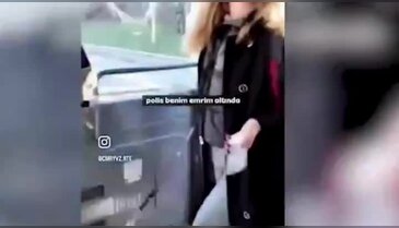 Otobüse köpeğiyle binen kadından şoke eden sözler! Kavga anı kamerada...