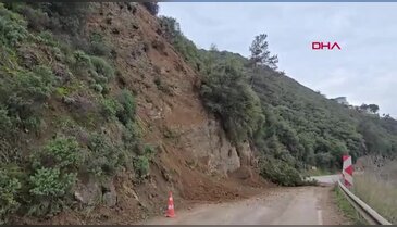 Bursa'da aynı bölgede ikinci heyelan: Yol tekrar kapandı
