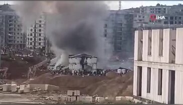 İşçilerin kaldığı konteynerlerinde yangın