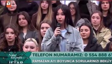 Genç kızdan Nihat Hatipoğlu'na ilginç soru! Dakikalarca anlayamadı