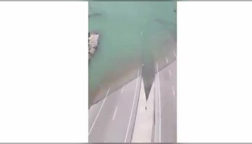 Türkiye'nin en işlek yollarından! Bir yerden sonra deniz başlıyor