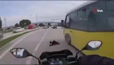 Bursa'da yürekleri ağza getiren anlar! Saniyelik refleks faciayı önledi