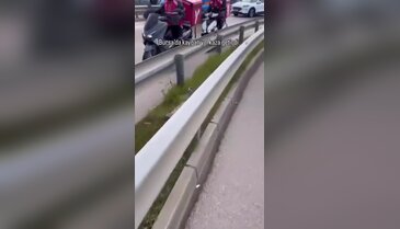 Bursa'da kaygan yol kaza getirdi!