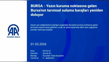 Bursa'da kuraklık etkisi sürüyor: Baraj dolulukları mevsimsel artışta