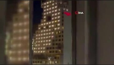 İsrail Beyrut'taki bir oteli vurdu! Saniye saniye kamerada!
