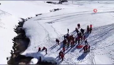Uludağ'da nefes kesen tatbikat!