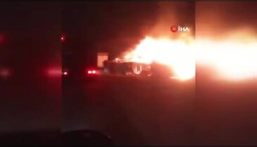 Bursa'da korkutan yangın! Küçükbaş çiftliği alevlere teslim oldu