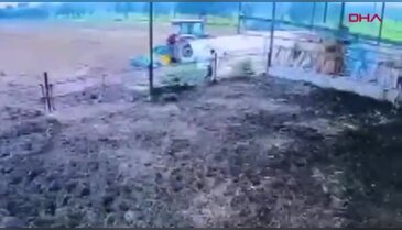 Oğlu makineye sıkıştı, babanın çaresizce çırpınışları kahretti...
