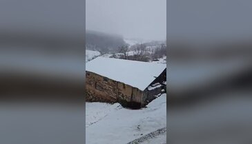 İznik'te lapa lapa kar yağıyor!