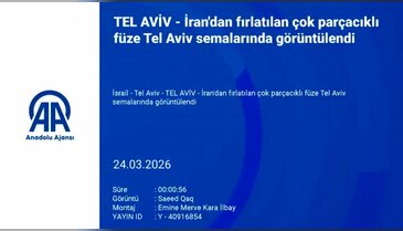İran'dan İsrail'e yeni füze saldırısı! Tel Aviv alevler içinde...