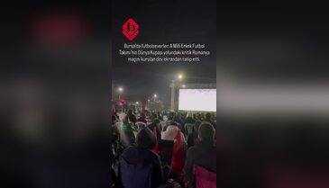 Milli heyecan Bursa meydanlarında yaşandı!
