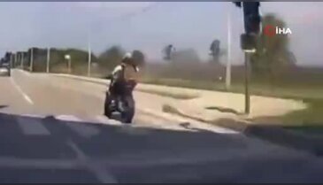 Bursa'da yürekleri ağza getiren sürüş! Canını hiçe saydı...