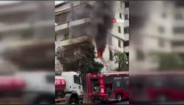 Bursa'da apartmanda yangın paniği!