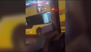 Canlarını hiçe saydılar! Patenle tehlikeli yolculuk kamerada...
