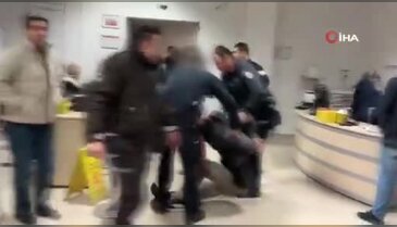 Yasak ilişki hastanede bitti! Oğlunu zapt edemeyen kadın polisi tokatladı