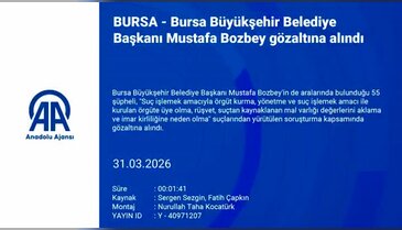 Bursa'da Başkan Bozbey'in gözaltı alınma anına ait görüntüler ortaya çıktı