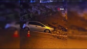 Bursa yağmura dayanamadı! Metrelerce yükseklikteki duvar çöktü