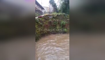 Bursa'da 3 gün aralıksız yağan yağmur sonrası ortaya çıkan görüntü!