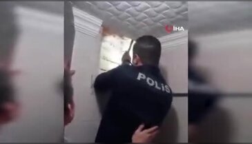 Film sahnelerini aratmayan olay! Boşanma aşamasındaki eşinin evine girerken sıkıştı...