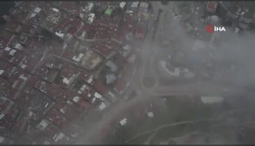Bursa'da şehrin üzerine sis çöktü