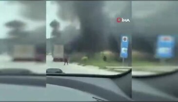 Bursa'da seyir halindeki kamyon küle döndü!