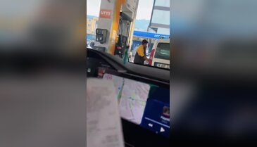 'Putin' Bursa'da yakıt aldı! Görünce şaşıp kaldılar