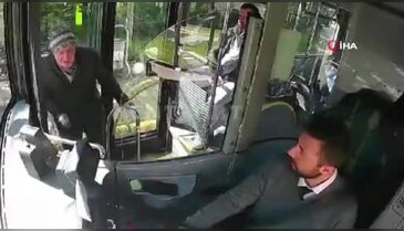 Kocaeli'de otobüs şoförünün örnek davranışı kamerada
