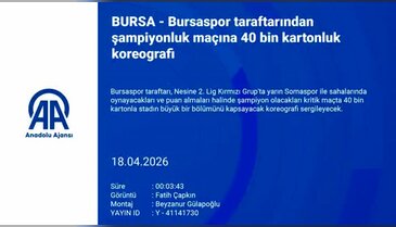 Şampiyonluk maçına damga vuracak! Bursaspor tribünlerinden dev koreografi