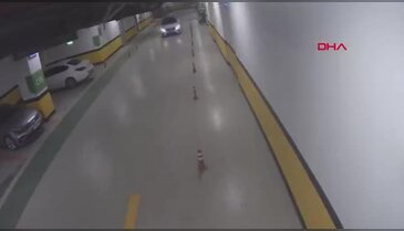 AVM otoparkını pist sandılar! Tehlikeli şov pahalıya patladı...