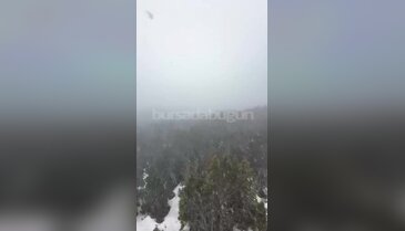 Zirvede kış manzarası! Bursa yeniden beyaza büründü