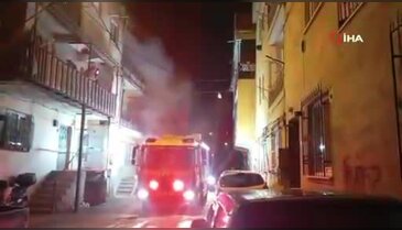 Bursa'da korkutan yangın! Daire kullanılamaz hale geldi