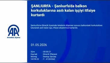 Korku dolu anlar! Asılı kaldı...