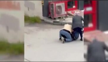 Sokak ortasında yere yatırdıkları adama kabusu yaşattılar!