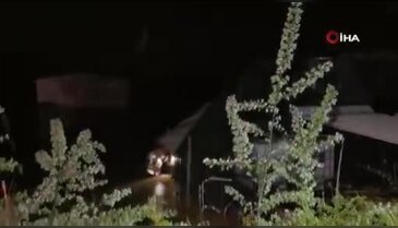 Bursa'da gece yarısı dere taştı! Ölümden döndüler...Nefes kesen kurtarma kamerada