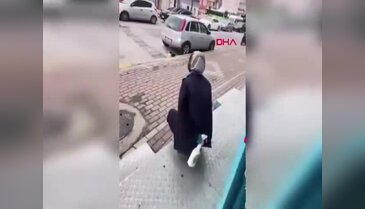 "Gel annem gel" dedi! Yüzüne yağ çözücü sıktı