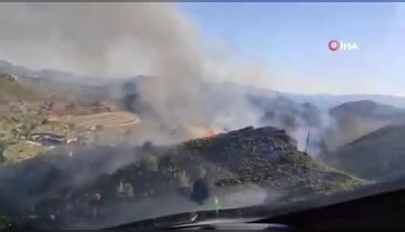 Sıcaklarla birlikte yangın sezonunda başladı! Havadan ve karadan müdahale sürüyor...