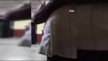 Kafasına pala saplanmış halde bakın ne yapıyor!
