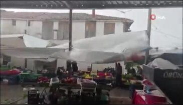 Lodos ve sağanak hayatı felç etti