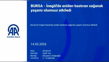Bursa'da hava bir anda değişti! Sağanak etkisini gösterdi...