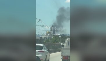 Bursa'da gökyüzünü siyah dumanlar kapladı!