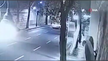 1 kişinin hayatını kaybettiği, 8 kişinin yaralandığı kaza anı kamerada