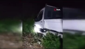 Bursa'da korkutan kaza! Kamyonetin hakimiyetini kaybetti, şarampole uçtu...