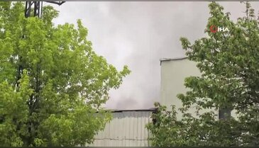 Bursa'da sunta fabrikasında korkutan yangın