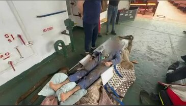 Marmara Denizi'nde kurtarma operasyonu! Yaralı personel hastaneye kaldırıldı