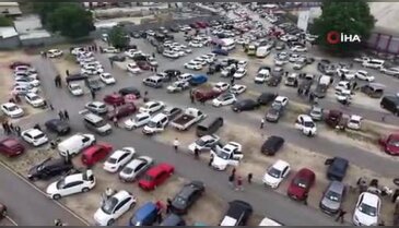 Bursa'da erken saatlerde uzun kuyruklar oluştu! Herkes aynı yere koştu