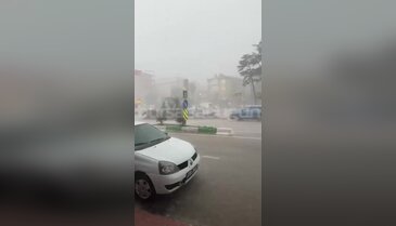 Bursa'da hava birden değişti! Dolu ve fırtına ağaçları yerinden söktü...