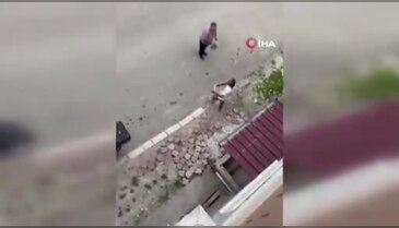 Eve giren yılanı elleriyle yakaladı! O anlar kamerada...